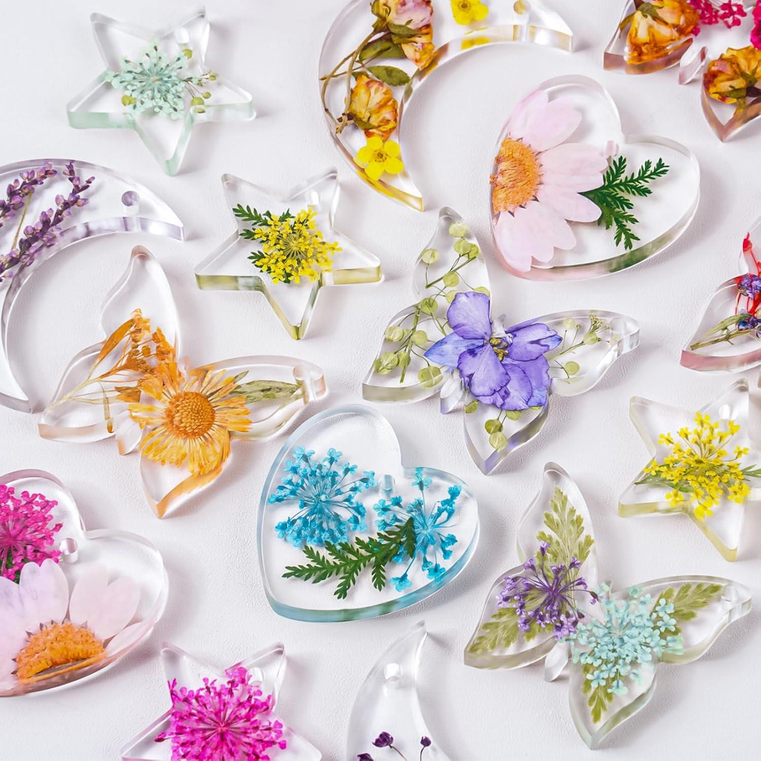 Kit de Moldes de Joyería de Resina YODOYO - 4 Piezas Silicona