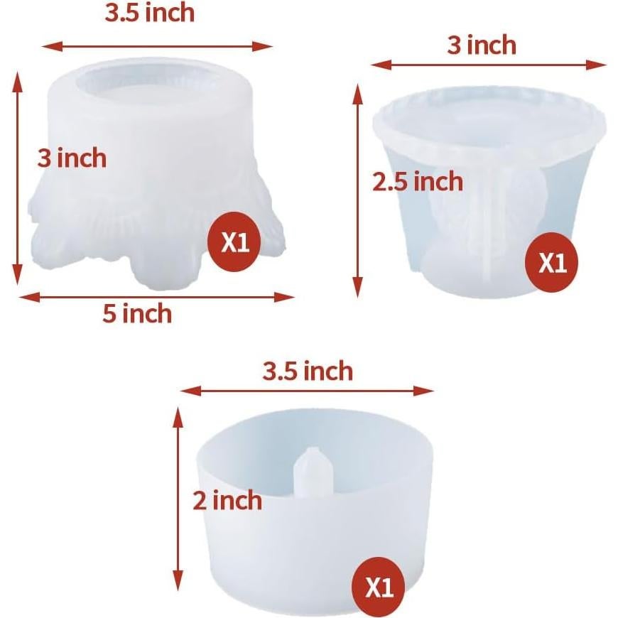 Molde de Resina BIGEBO para Caja Crown con Tapa 11.9x11.9x16 cm