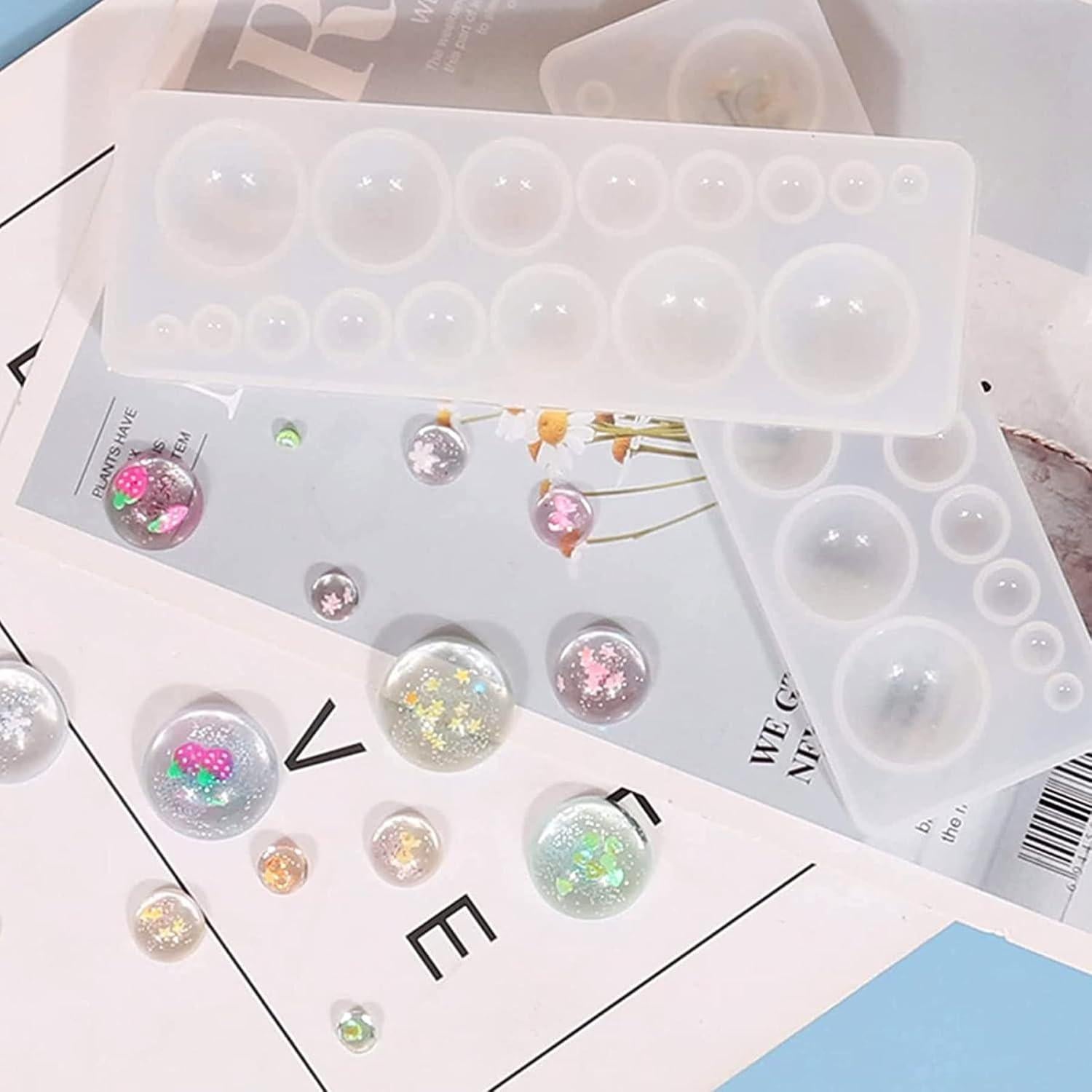 Moldes de Silicona Geométricos Yayatty para Joyería - 5 Piezas