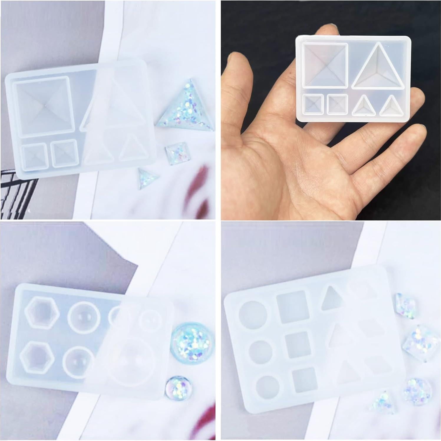 Moldes de Silicona Geométricos Yayatty para Joyería - 5 Piezas