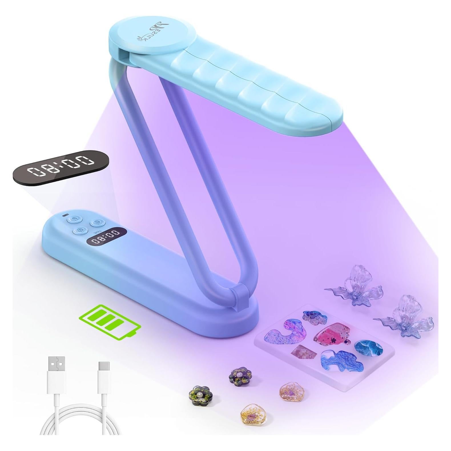 Luz UV Inalámbrica PPESULK para Curado de Resina 34 LEDs