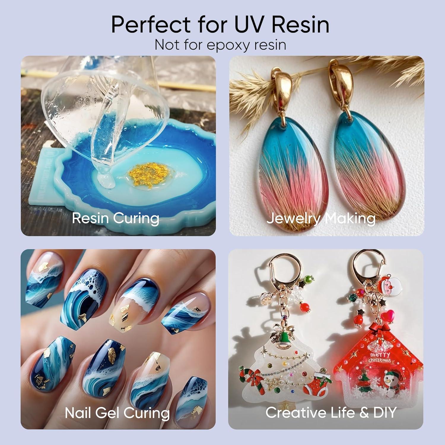 Luz UV Inalámbrica PPESULK para Curado de Resina 34 LEDs