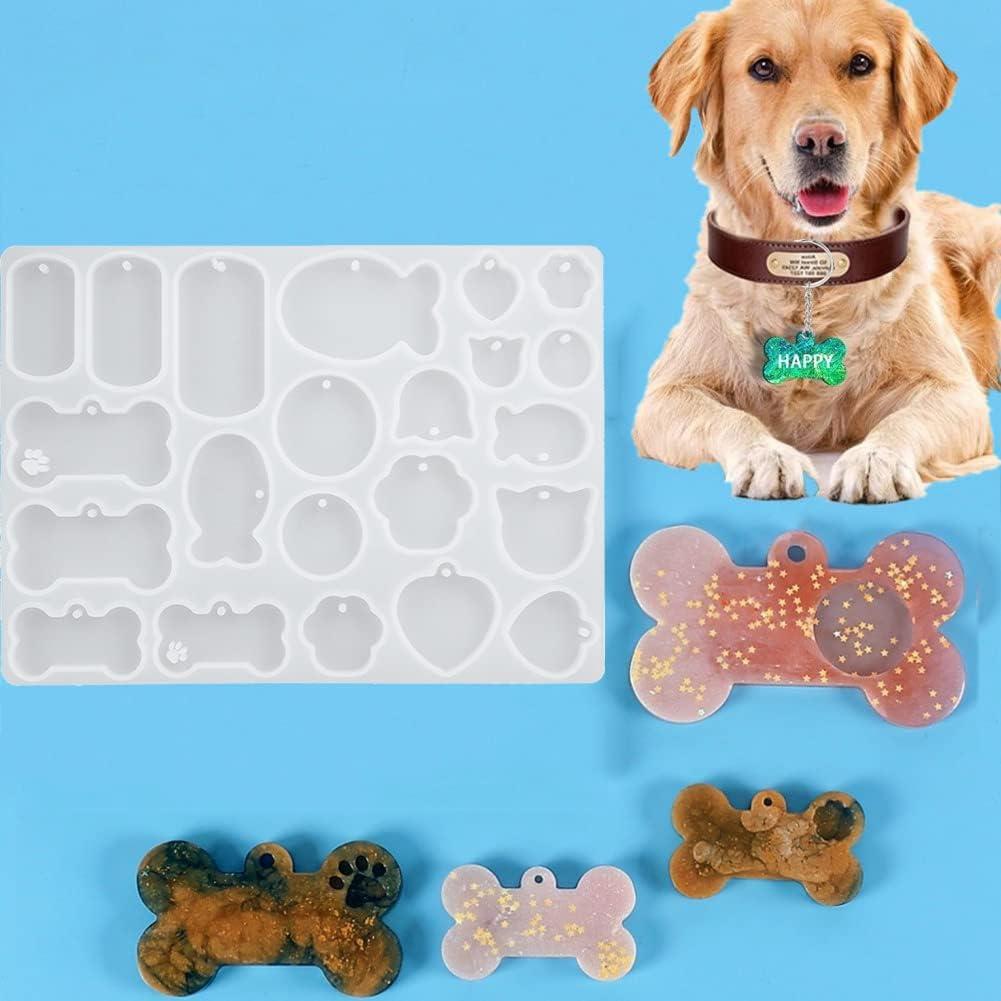 Moldes de Silicona Konrisa para Etiquetas de Mascotas 22 Cavidades