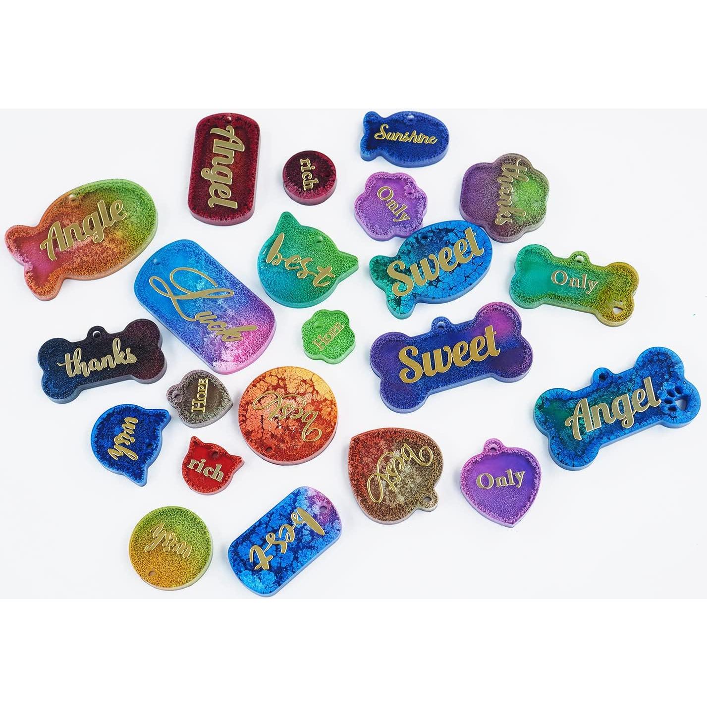 Moldes de Silicona Konrisa para Etiquetas de Mascotas 22 Cavidades