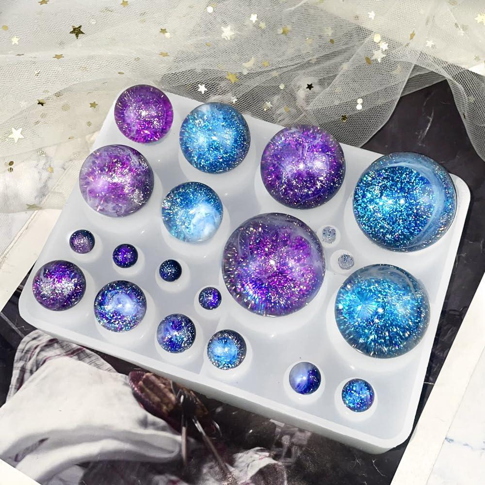 Molde de Esfera de Silicona ResinWorld 20 Cavidades 10 Tamaños