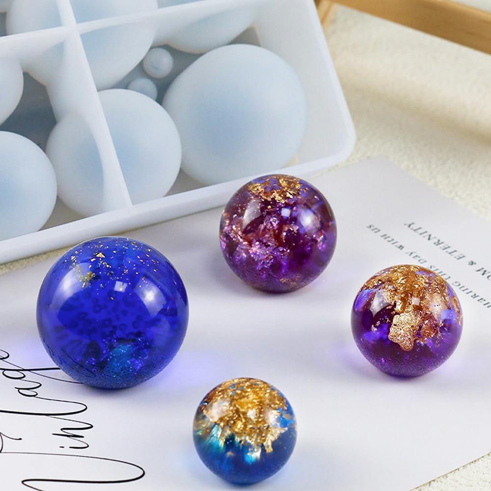 Molde de Esfera de Silicona ResinWorld 20 Cavidades 10 Tamaños