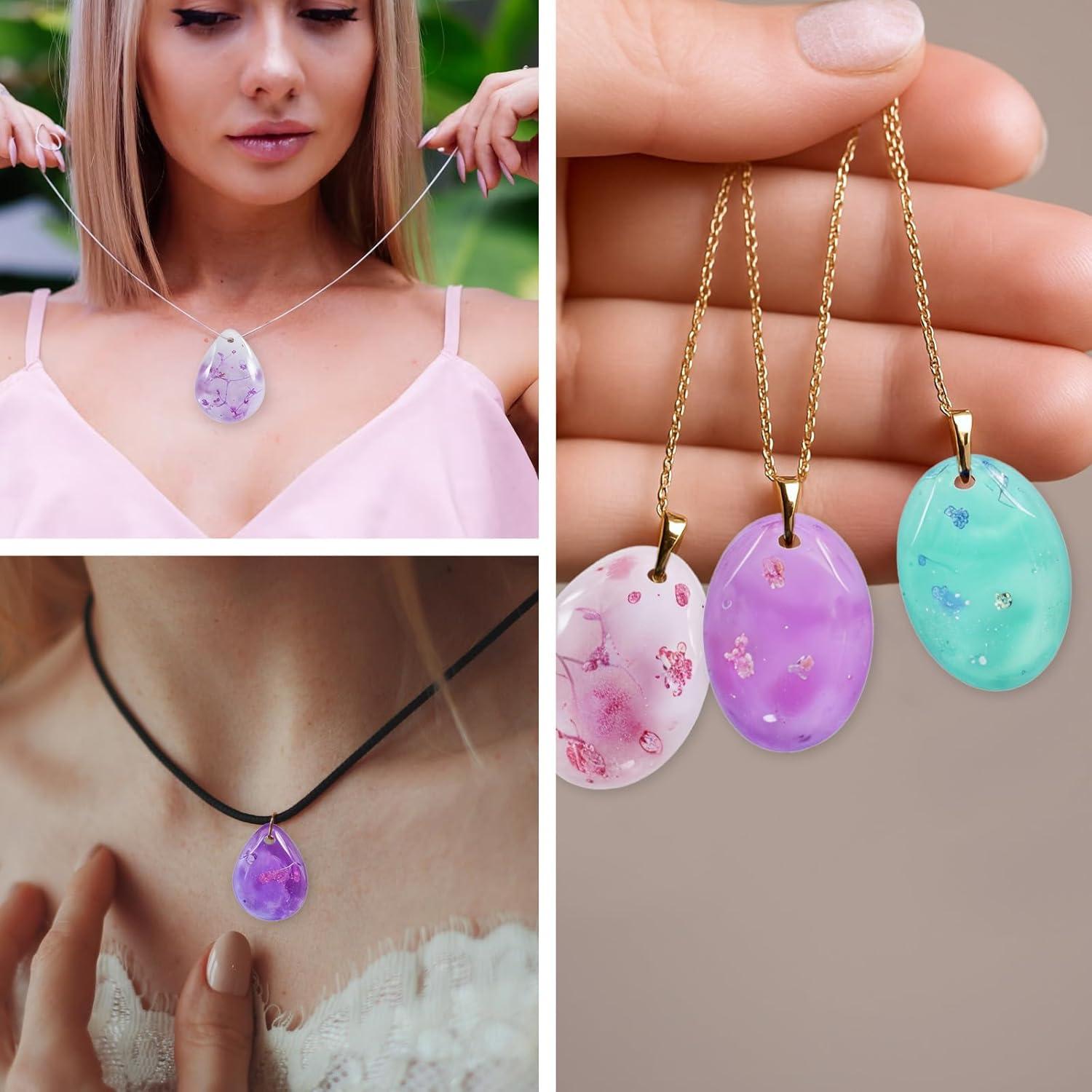 Moldes de Silicona para Resina Ovalados y en Gota - 2 Piezas