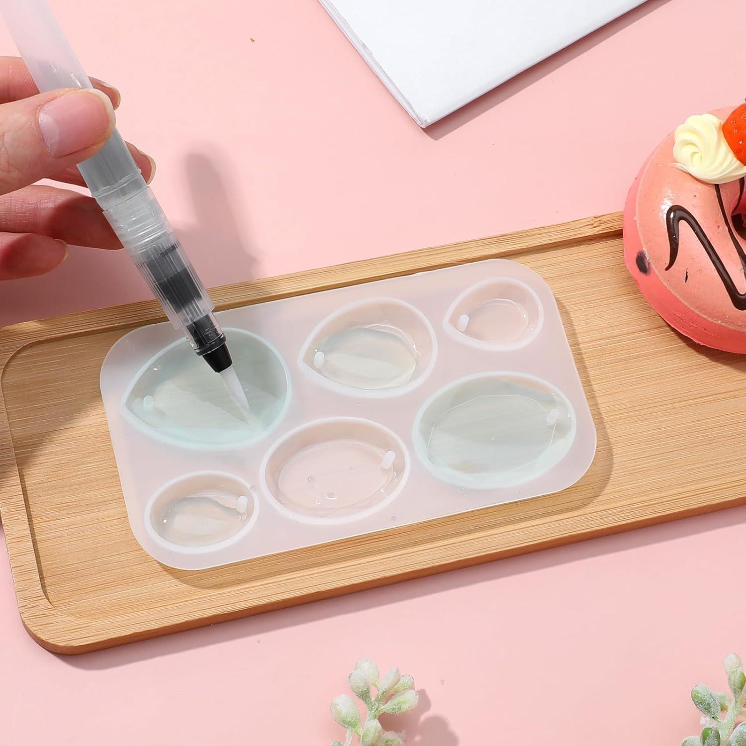 Moldes de Silicona para Resina Ovalados y en Gota - 2 Piezas