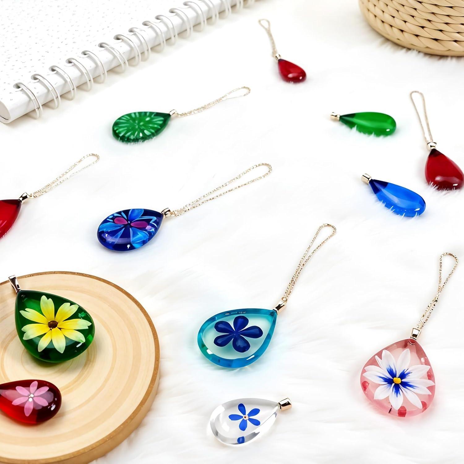 Moldes de Silicona para Resina Ovalados y en Gota - 2 Piezas