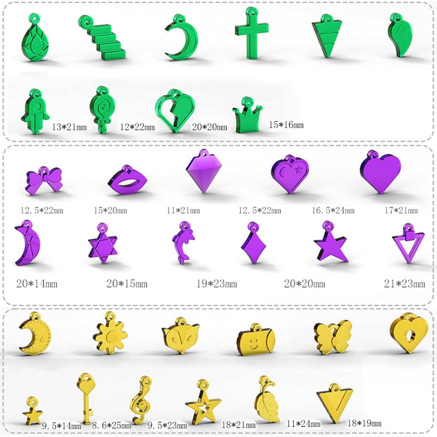 Paquete de 3 Moldes de Joyería de Resina ZQYSING