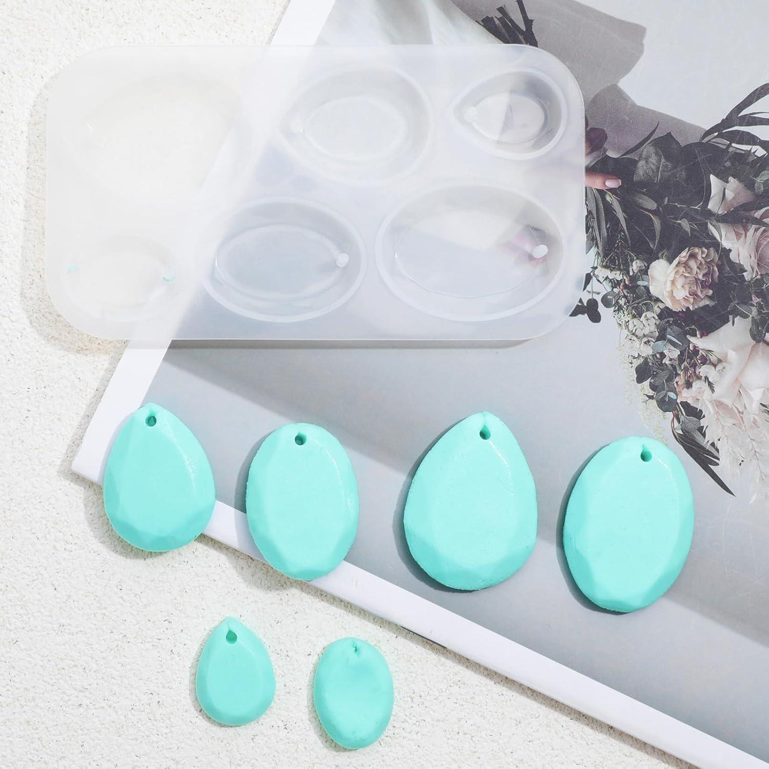 Molde de Silicona Shimmeroo para Pendientes DIY 6 Cavidades