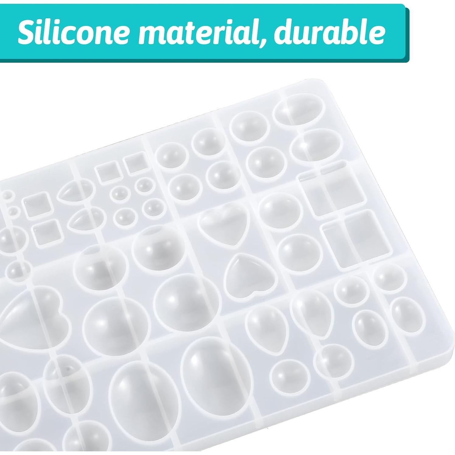 Molde de Joyería de Silicona EupHHonycs 25.4x16 cm Blanco