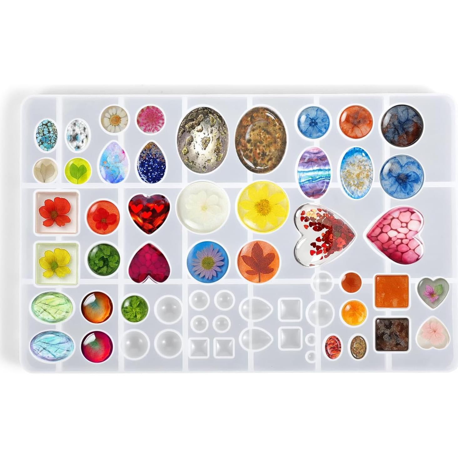 Molde de Joyería de Silicona EupHHonycs 25.4x16 cm Blanco