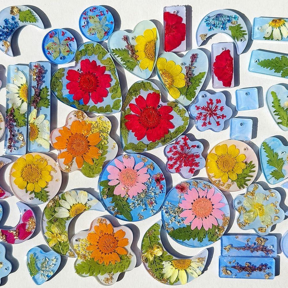 Moldes de Aretes de Silicona ResinWorld - 5 Formas Variadas