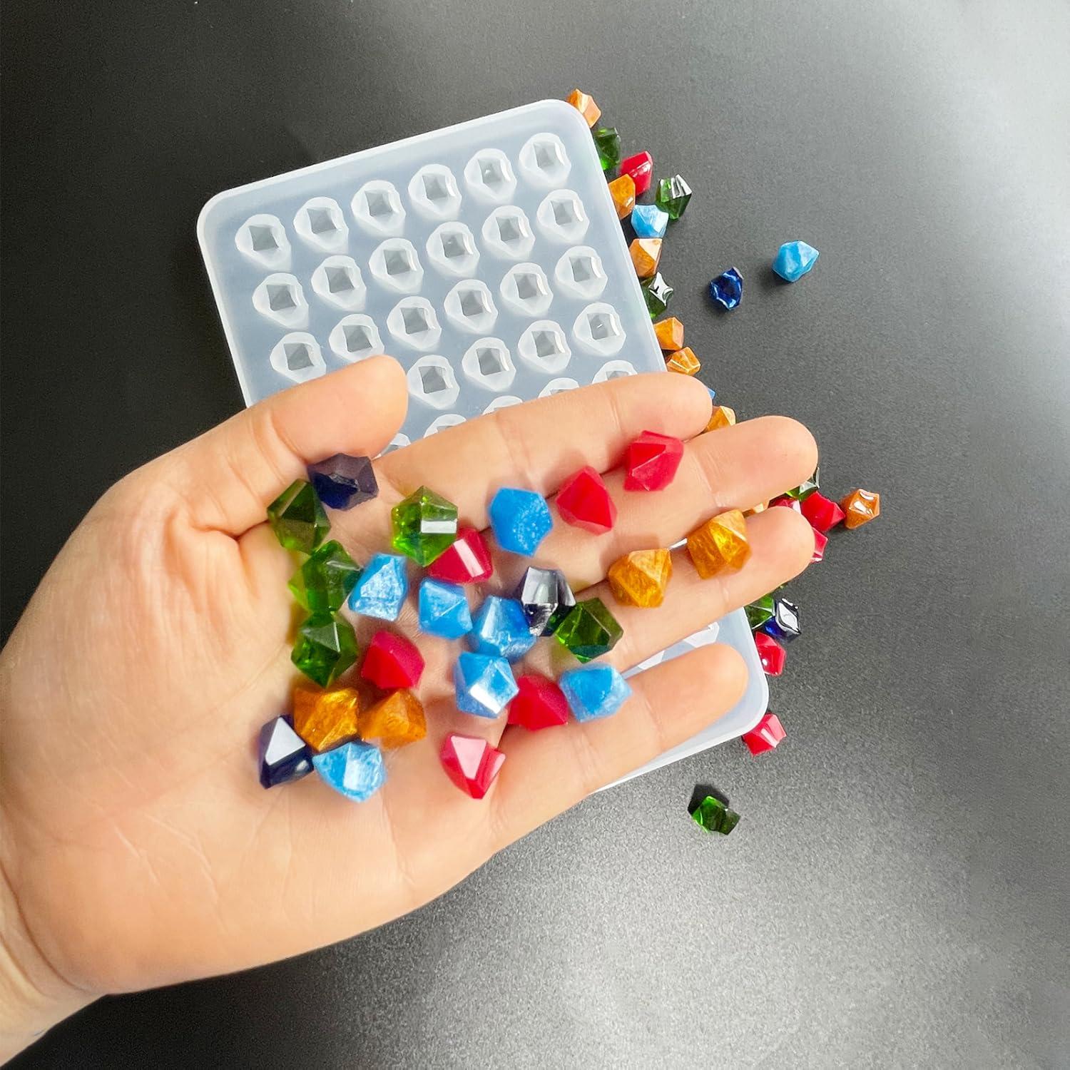 Molde de Silicona para Resina AMZTOART 60 Agujeros 19x12cm