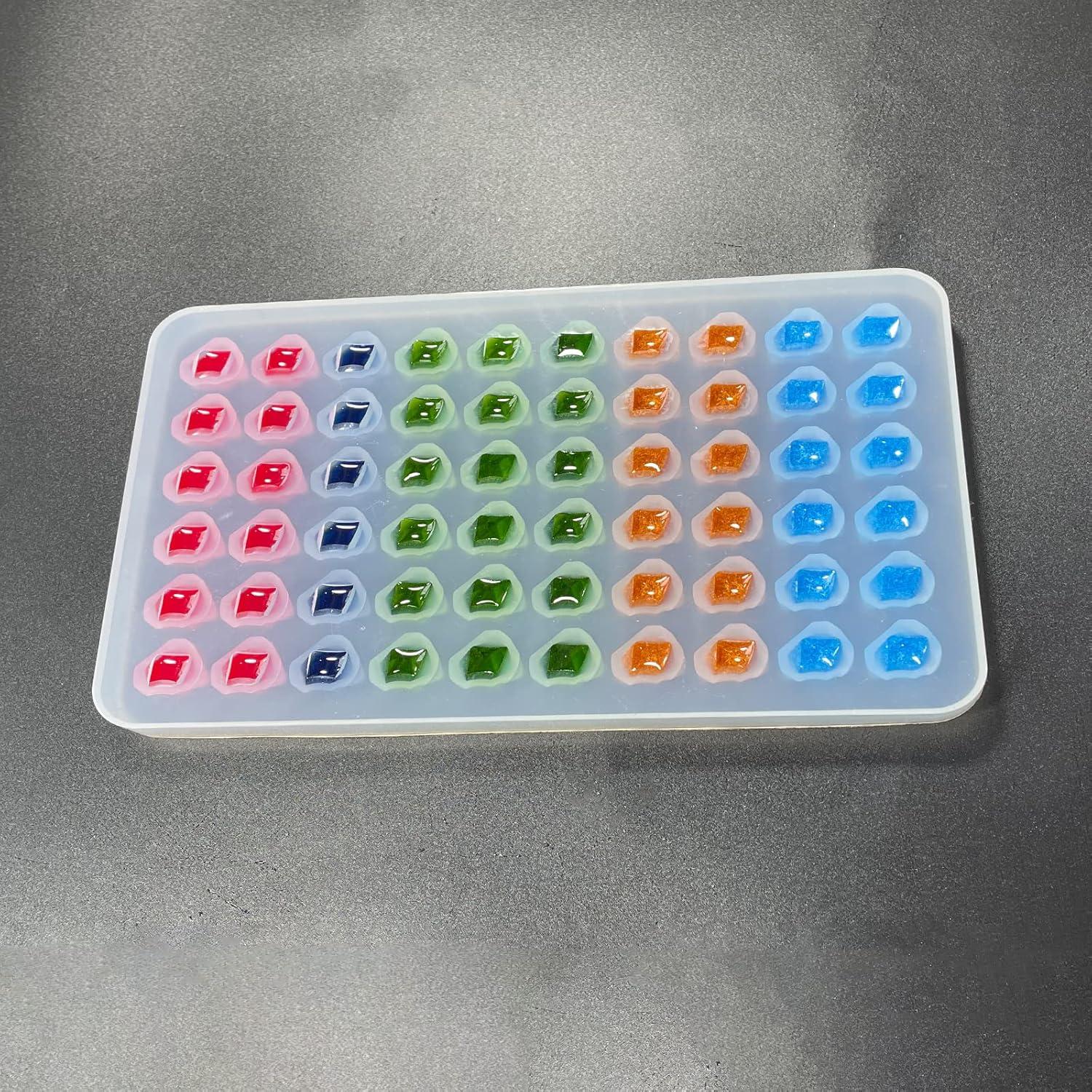 Molde de Silicona para Resina AMZTOART 60 Agujeros 19x12cm