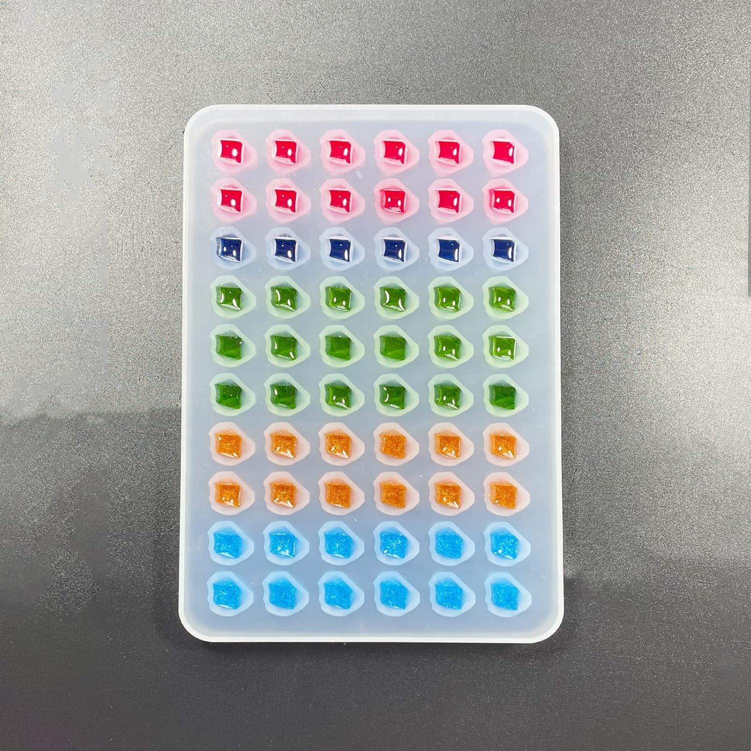 Molde de Silicona para Resina AMZTOART 60 Agujeros 19x12cm