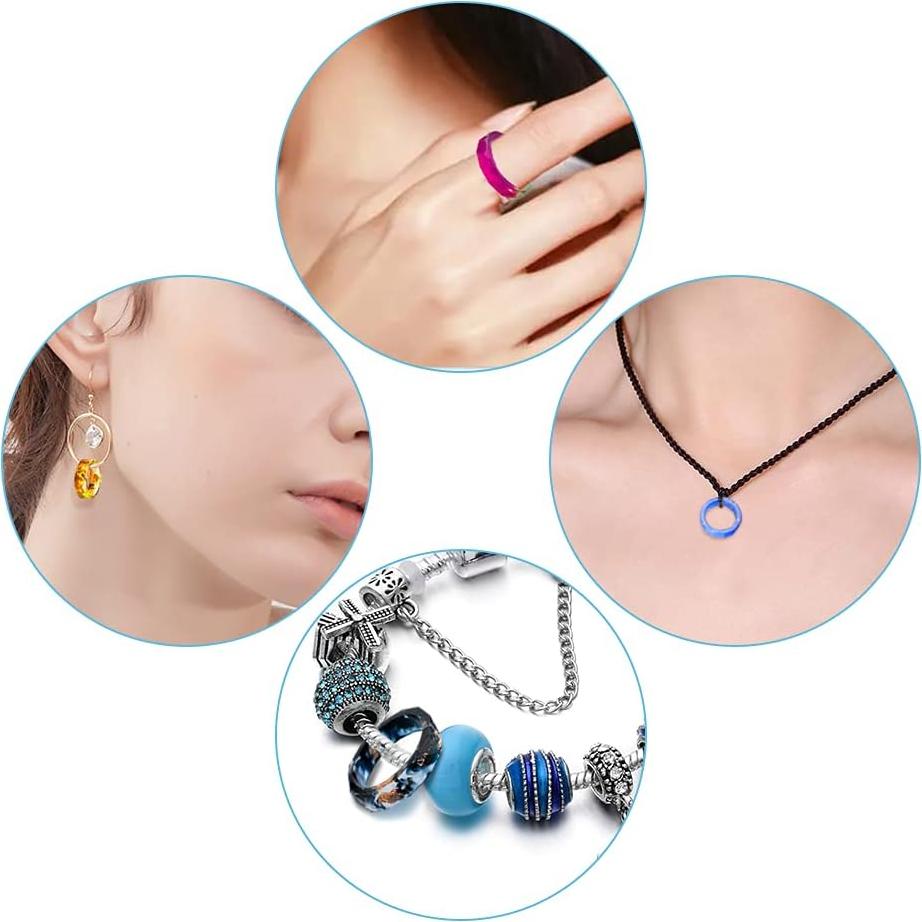 Molde de Anillo de Silicona SENHAI 3 Piezas 8 Tamaños DIY