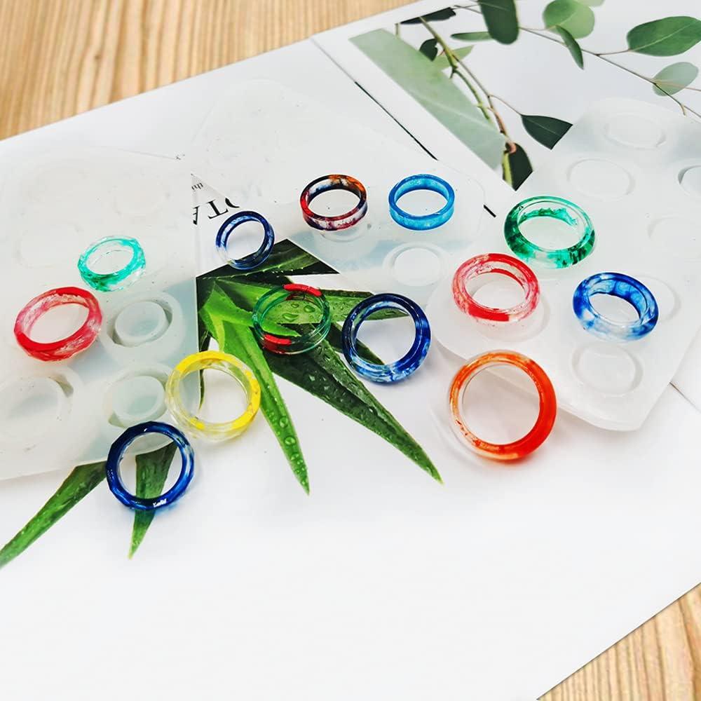 Molde de Anillo de Silicona SENHAI 3 Piezas 8 Tamaños DIY