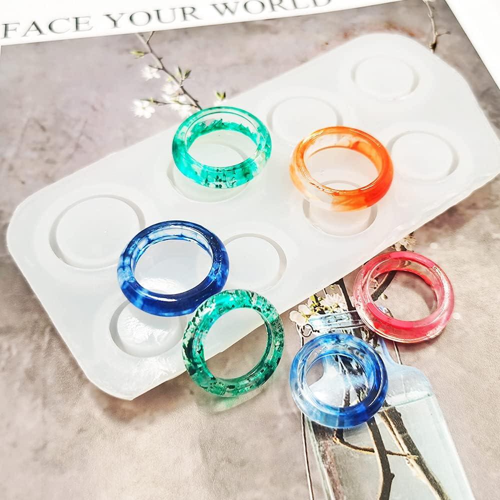 Molde de Anillo de Silicona SENHAI 3 Piezas 8 Tamaños DIY