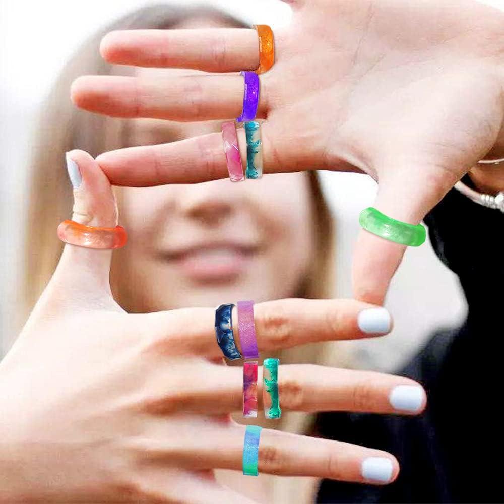 Molde de Anillo de Silicona SENHAI 3 Piezas 8 Tamaños DIY