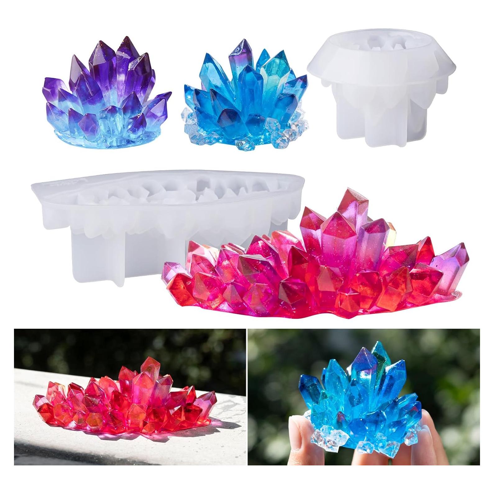 Moldes de Resina de Silicona LET'S RESIN para Cristales DIY