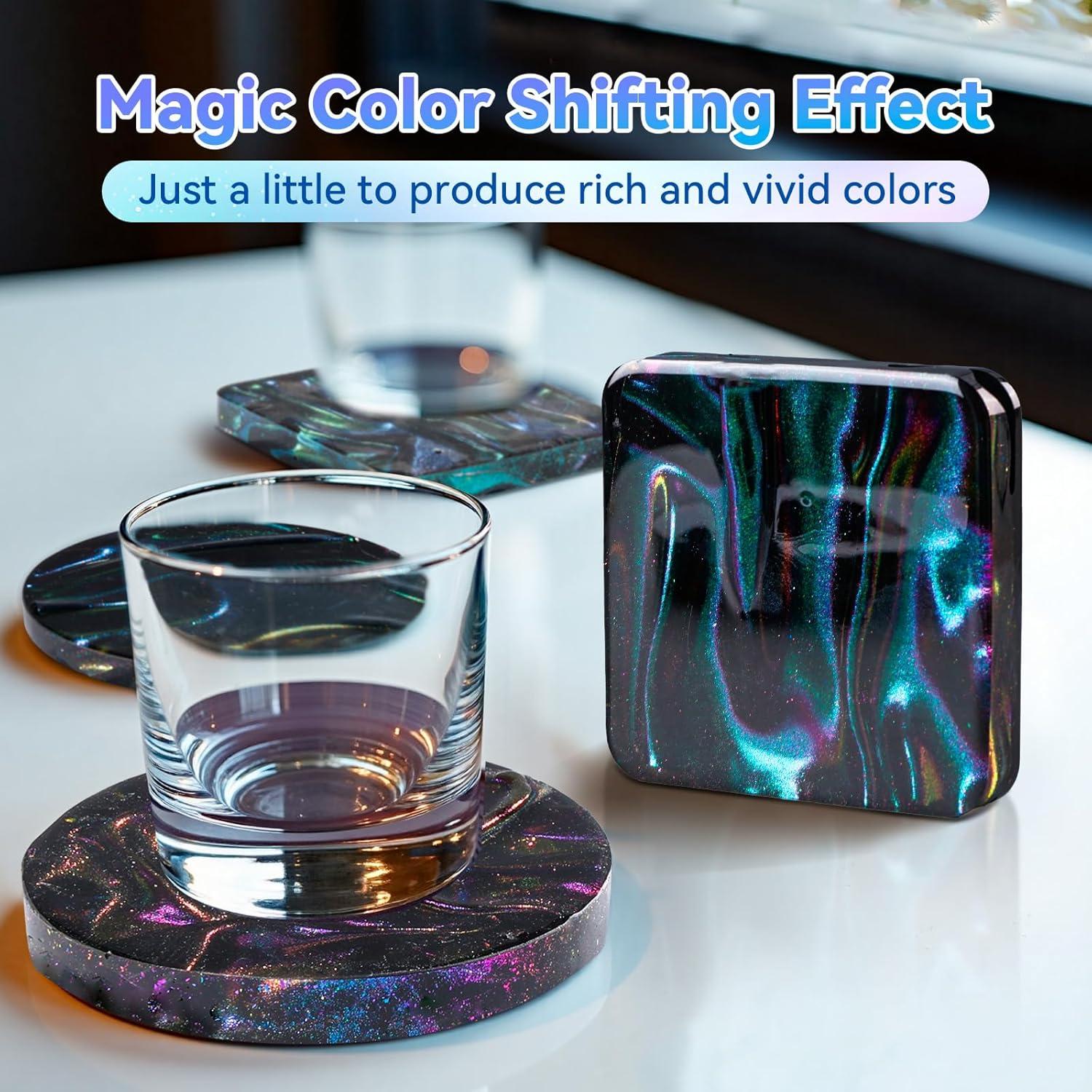 Escamas Camaleón LET'S RESIN - Polvo de Pigmento Cromado 5 Colores