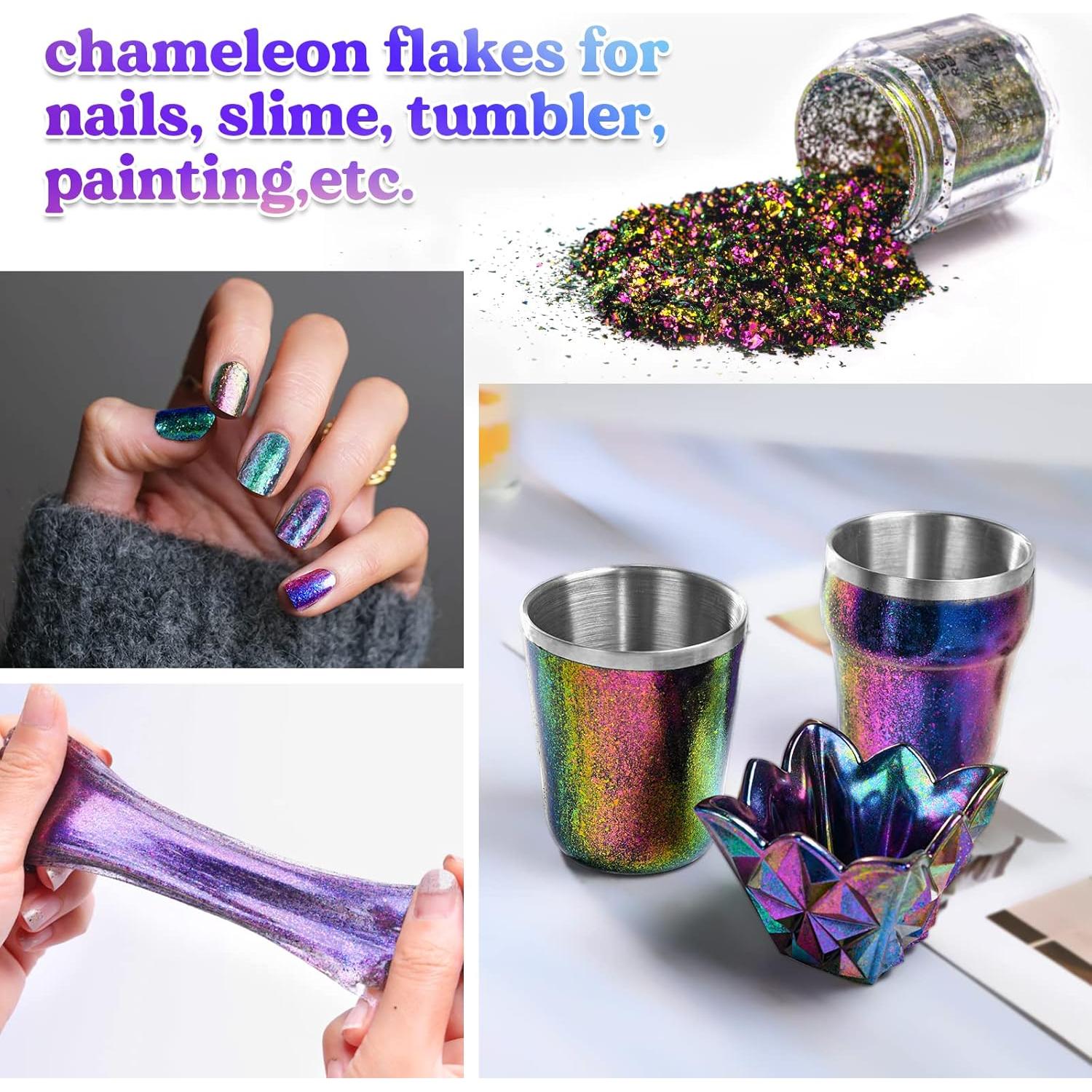 Escamas Camaleón LET'S RESIN - Polvo de Pigmento Cromado 5 Colores