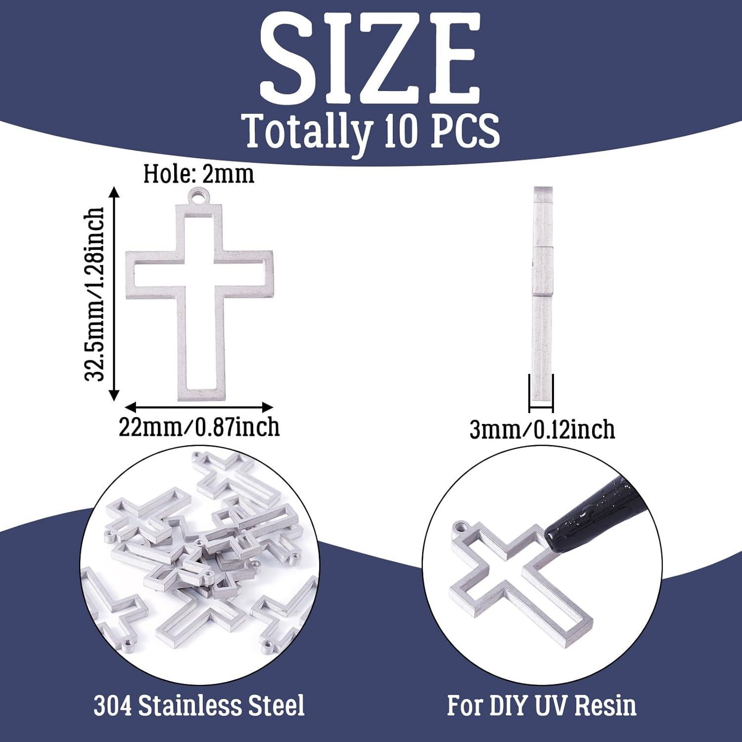 10 Colgantes de Acero Inoxidable Pandahall para Joyería