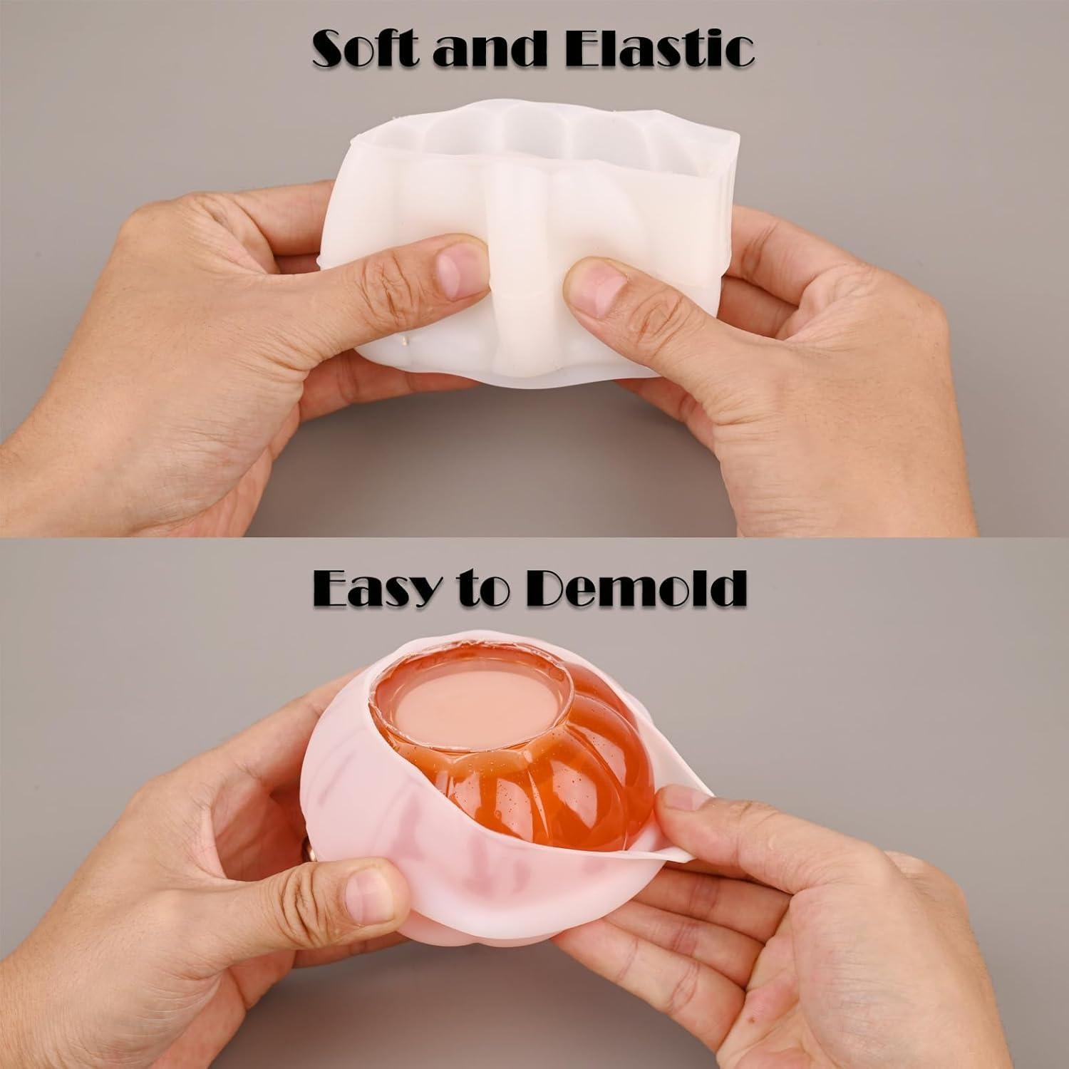 Moldes de Silicona Halloween Actvty - 2 Pcs Tarro Calabaza