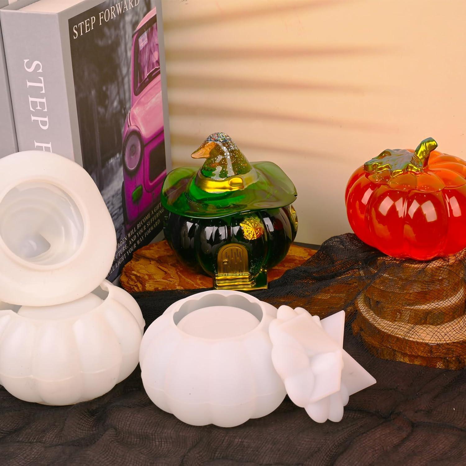 Moldes de Silicona Halloween Actvty - 2 Pcs Tarro Calabaza