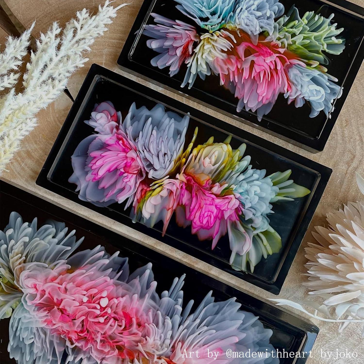 Moldes de Silicona Rectangulares Midnadiy para Resina - 3 Piezas