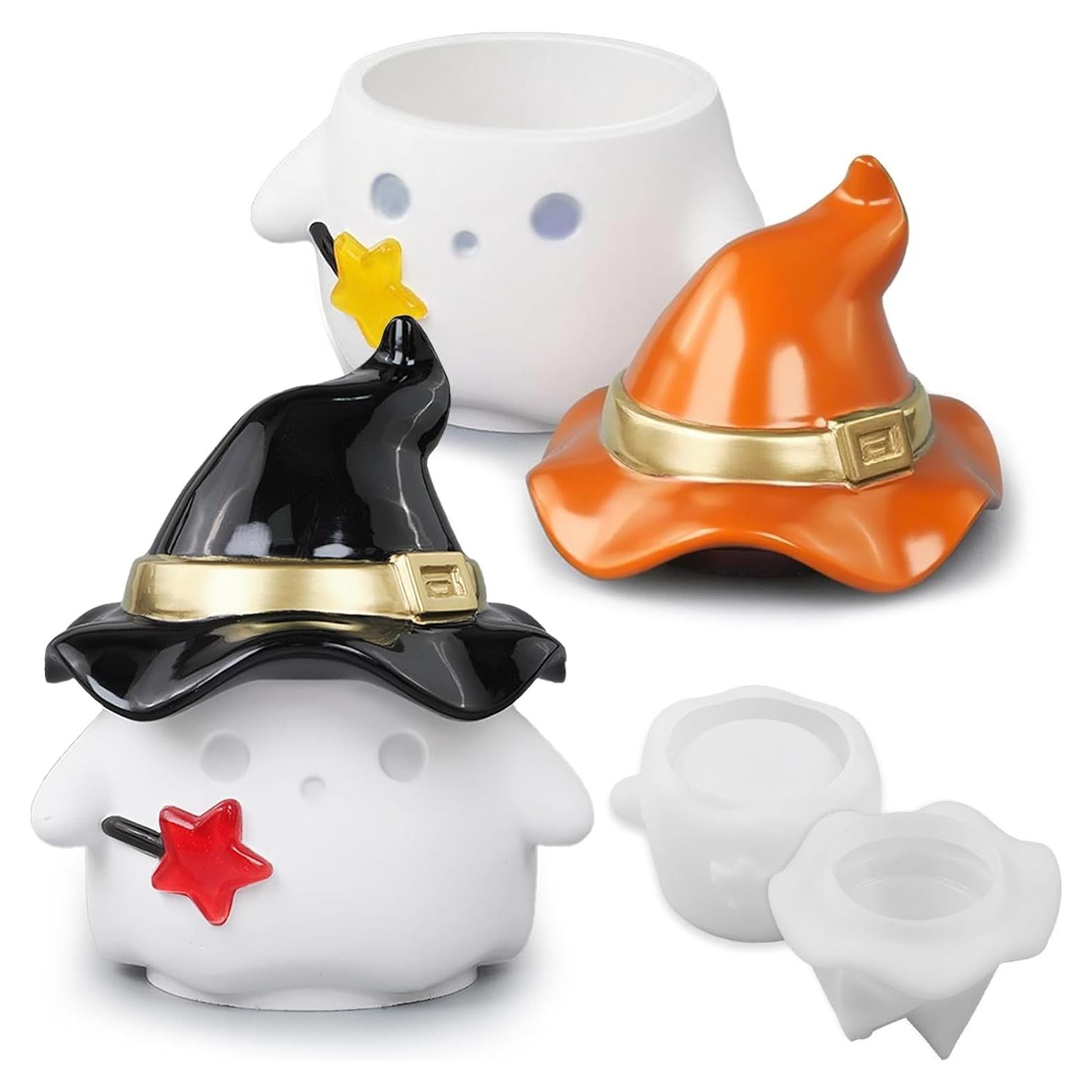 Molde de Silicona para Tarro Fantasma Japleed 10.16 cm Halloween