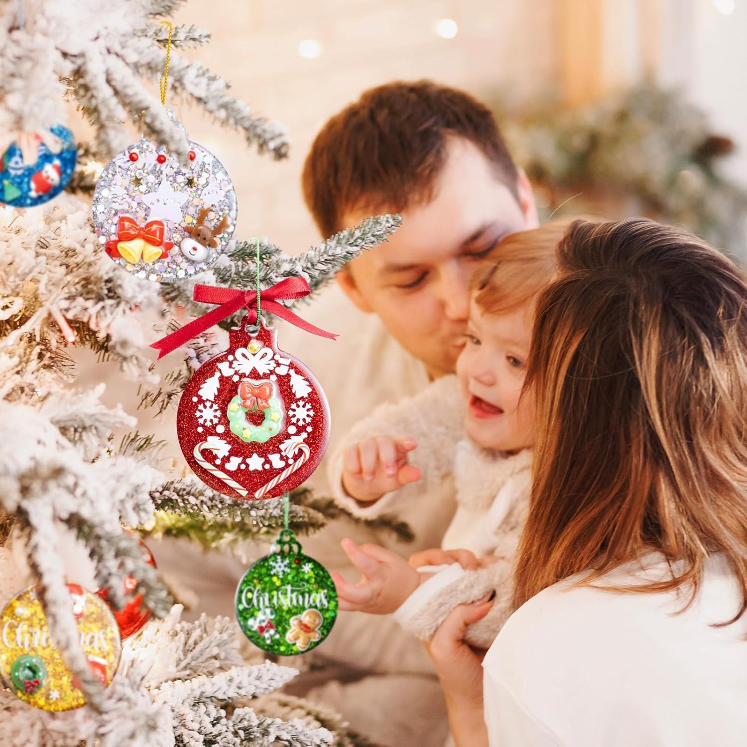 Moldes de Silicona para Adornos de Navidad LET'S RESIN 8 Cavidades