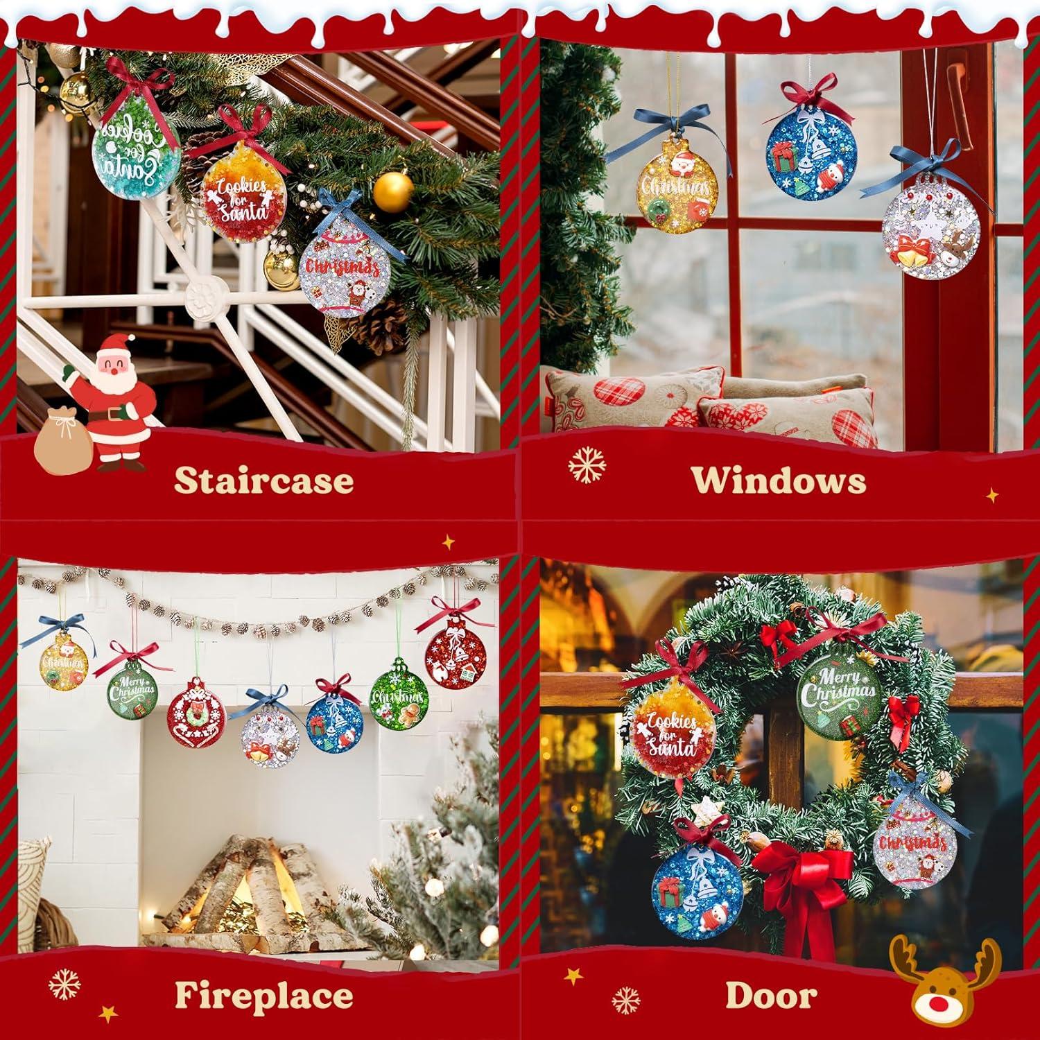 Moldes de Silicona para Adornos de Navidad LET'S RESIN 8 Cavidades