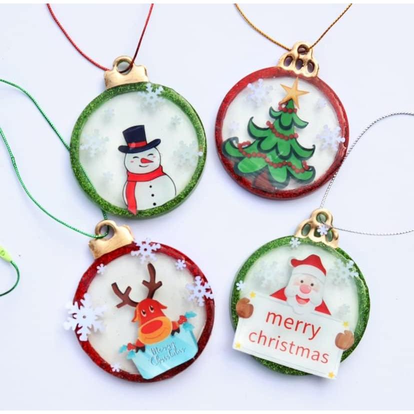 Moldes de Silicona para Adornos de Navidad LET'S RESIN 8 Cavidades