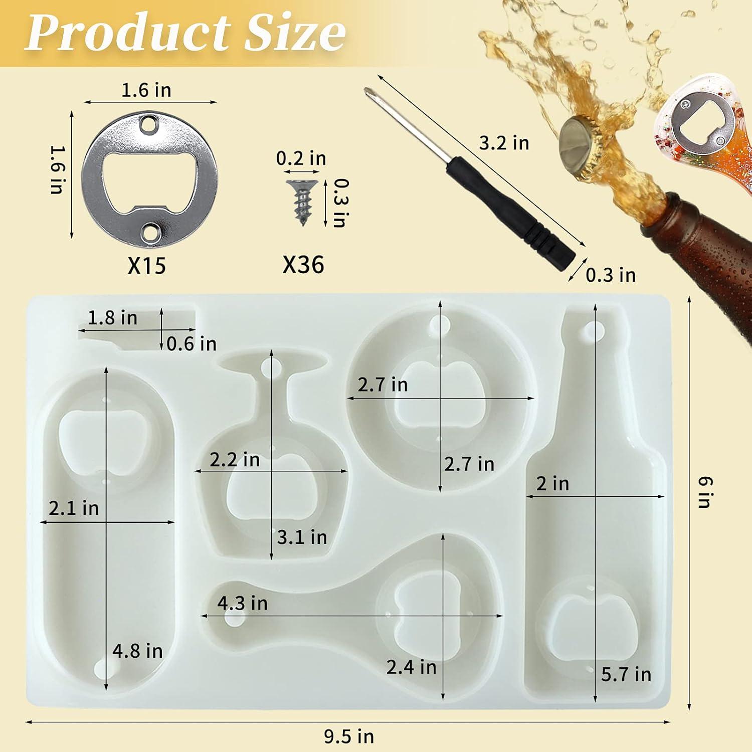 Moldes de Silicona para Abrebotellas Lovppy - Kit DIY 5 Piezas