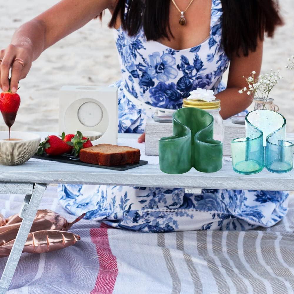 Molde de Silicona Wehous para Almacenamiento de Maquillaje 3 Ranuras