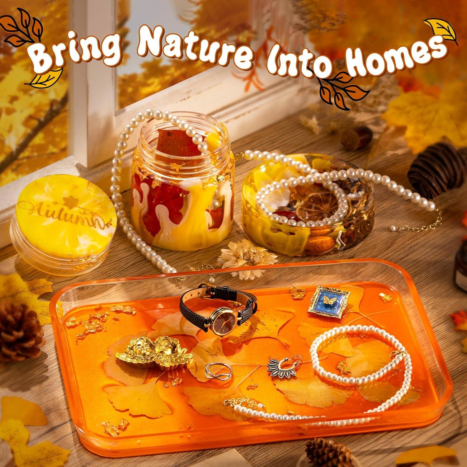 Moldes de Silicona LET'S RESIN para Tarros y Bandejas - 3 Piezas