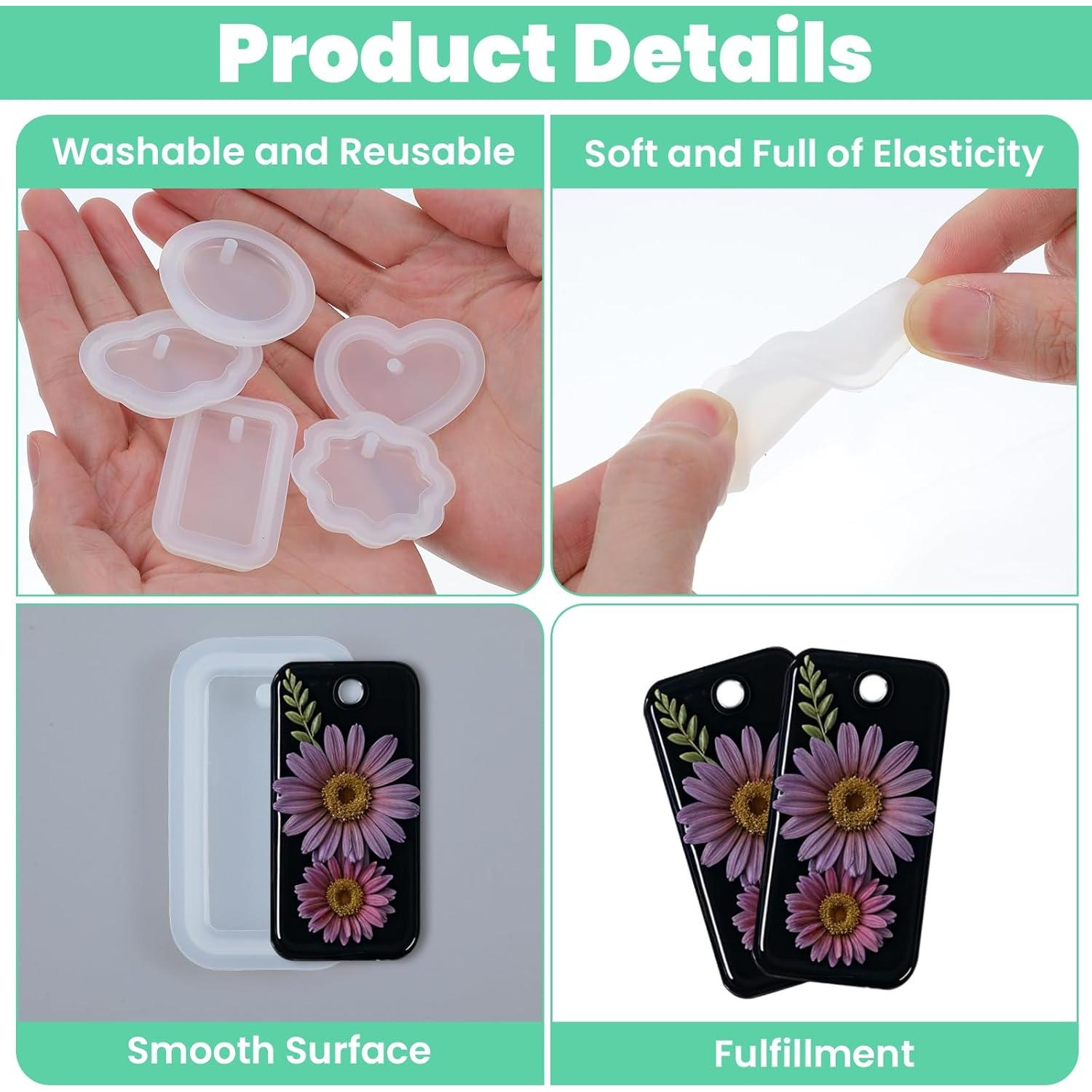 Kit 16 Moldes de Silicona para Llaveros Quilax 3.5cm