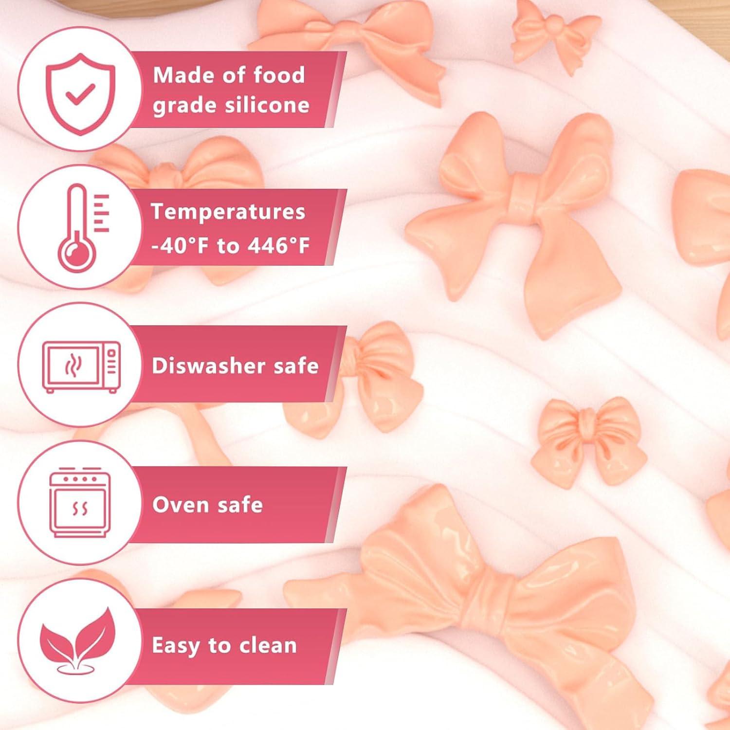 Moldes de Silicona para Chocolate OMDBAGD en Forma de Lazo