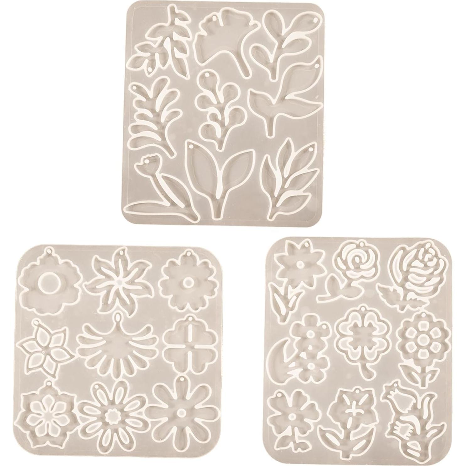 Paquete de 3 Moldes de Silicona ESEENS para Resina y Velas