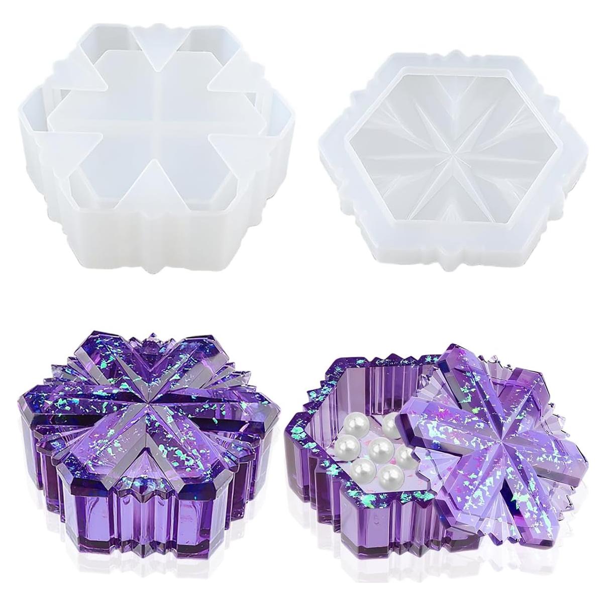 Molde de Silicona SHOSKY Copo de Nieve para Resina 5x10 cm