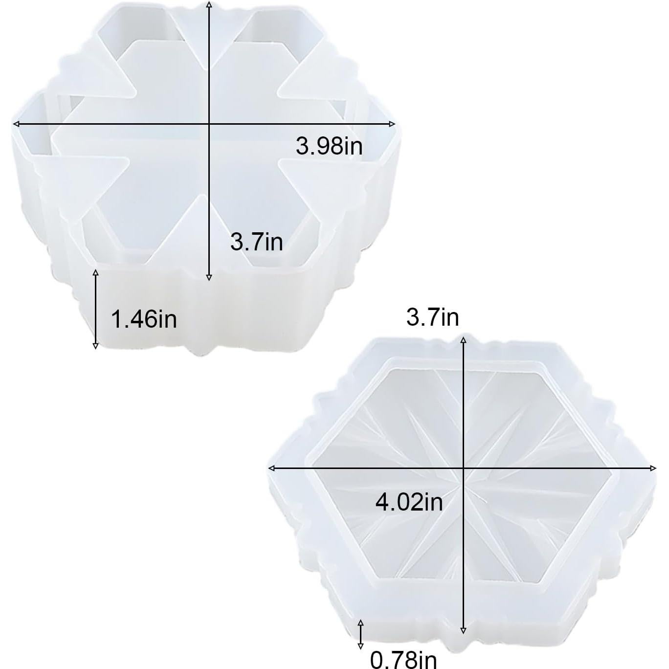 Molde de Silicona SHOSKY Copo de Nieve para Resina 5x10 cm
