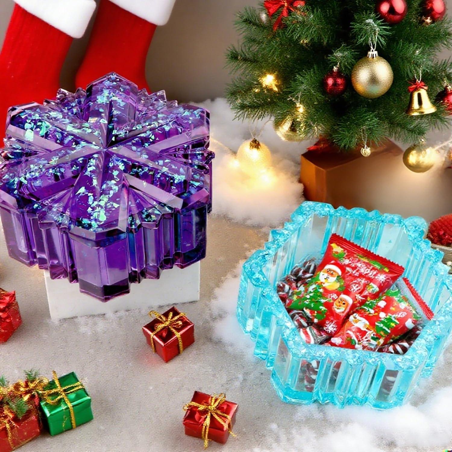 Molde de Silicona SHOSKY Copo de Nieve para Resina 5x10 cm