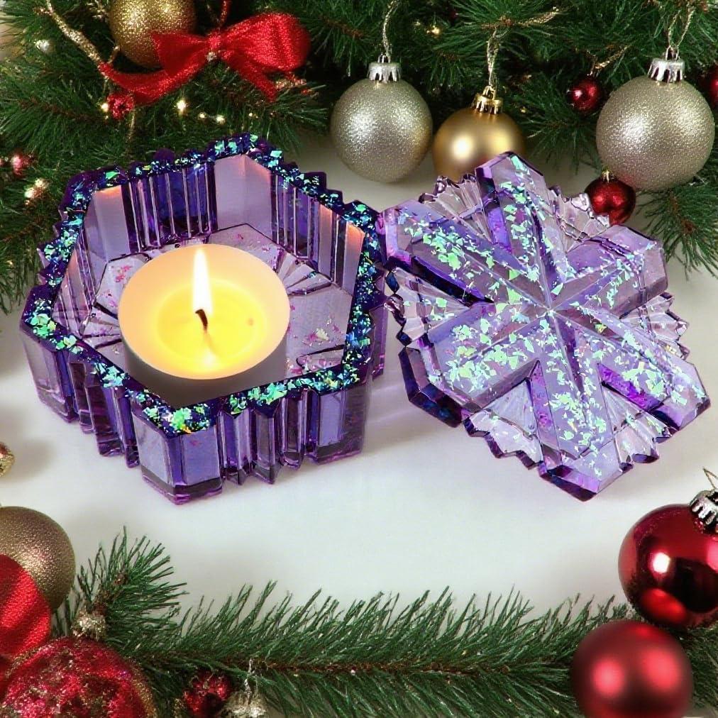 Molde de Silicona SHOSKY Copo de Nieve para Resina 5x10 cm