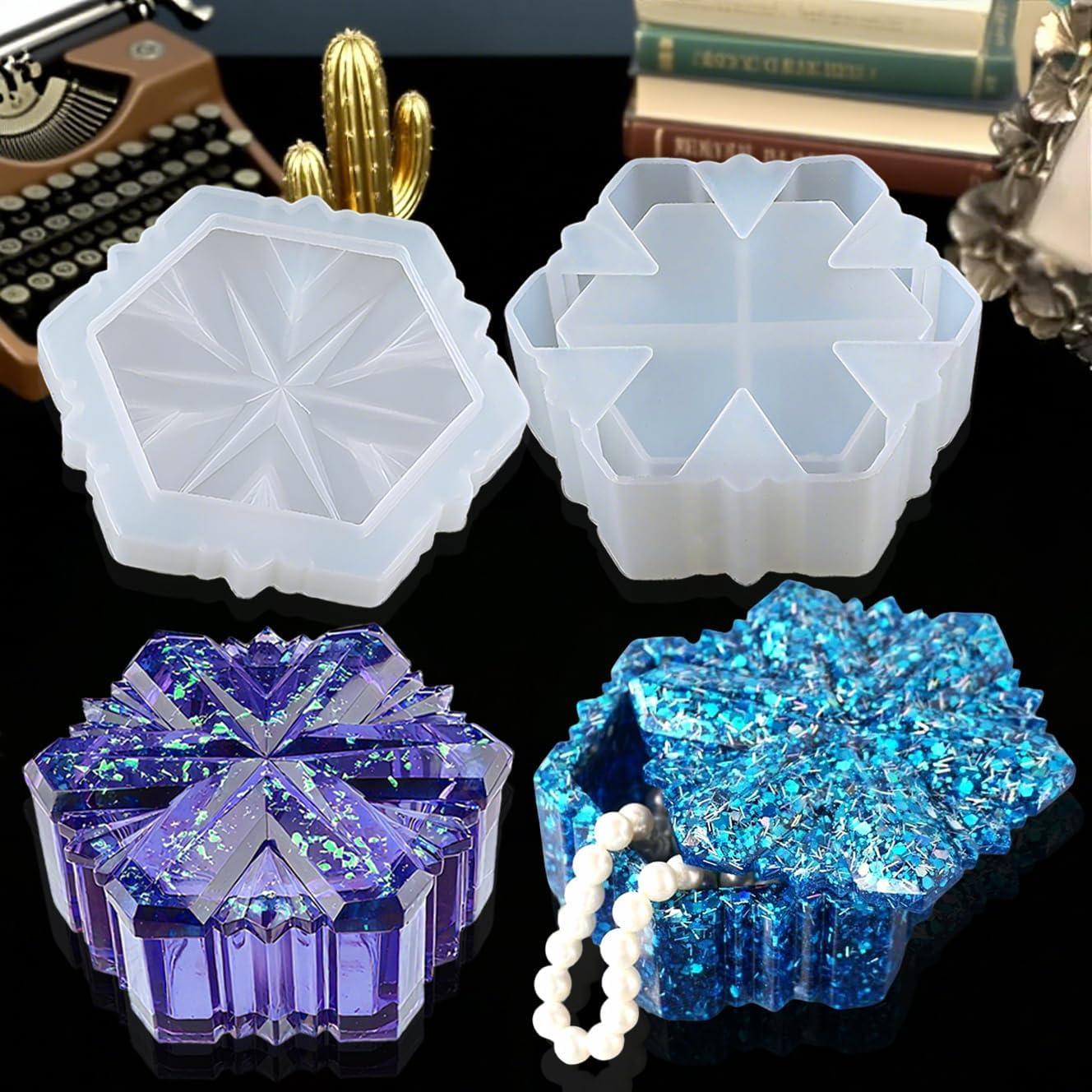 Molde de Silicona SHOSKY Copo de Nieve para Resina 5x10 cm