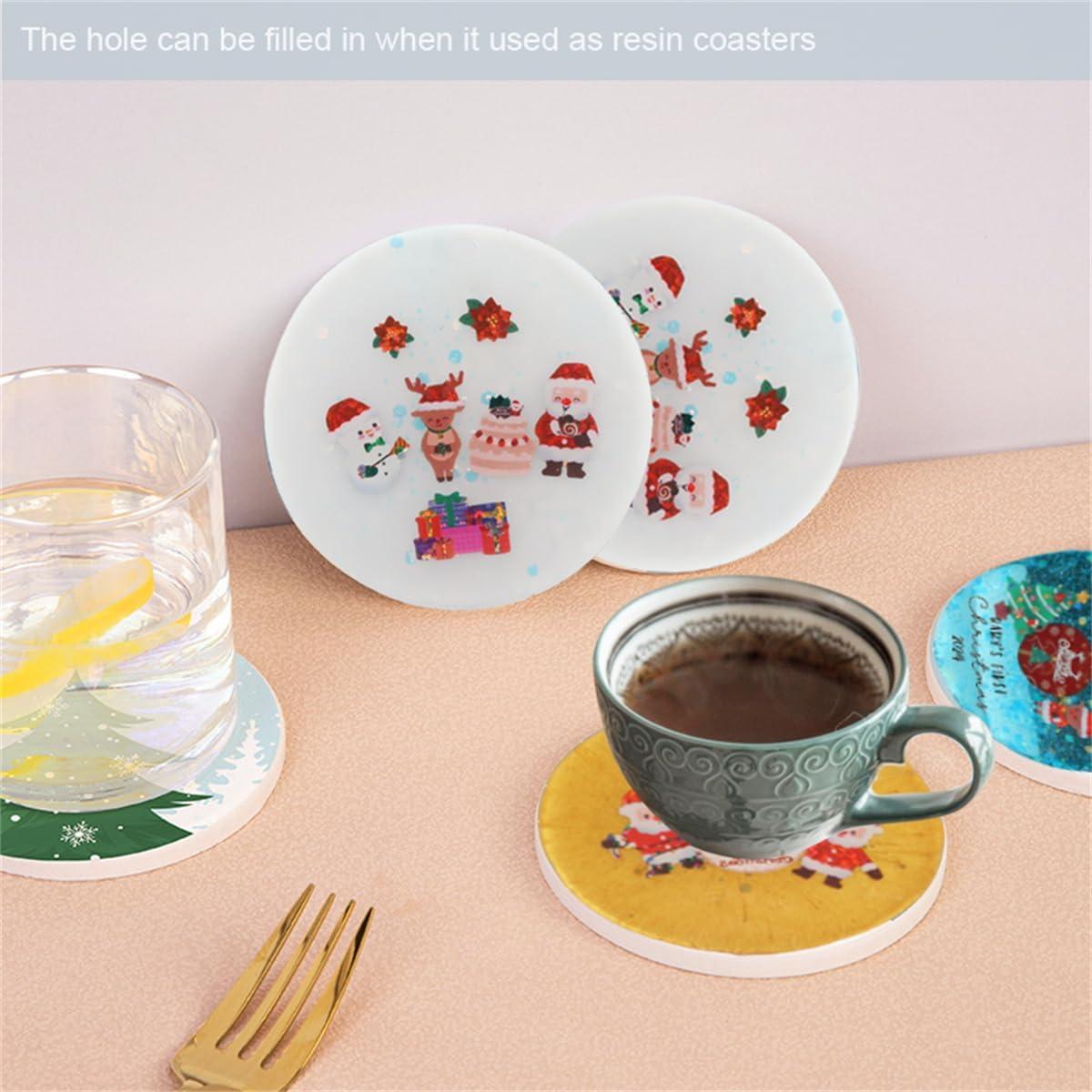 Moldes de Resina Navidad FYJS 4 Cavidades Silicona 7.62 cm