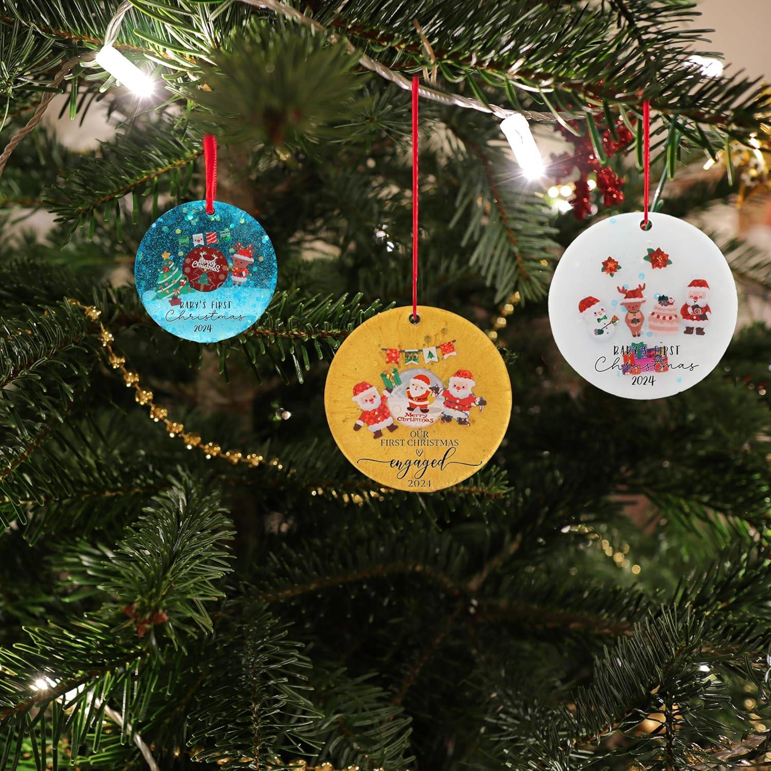 Moldes de Resina Navidad FYJS 4 Cavidades Silicona 7.62 cm