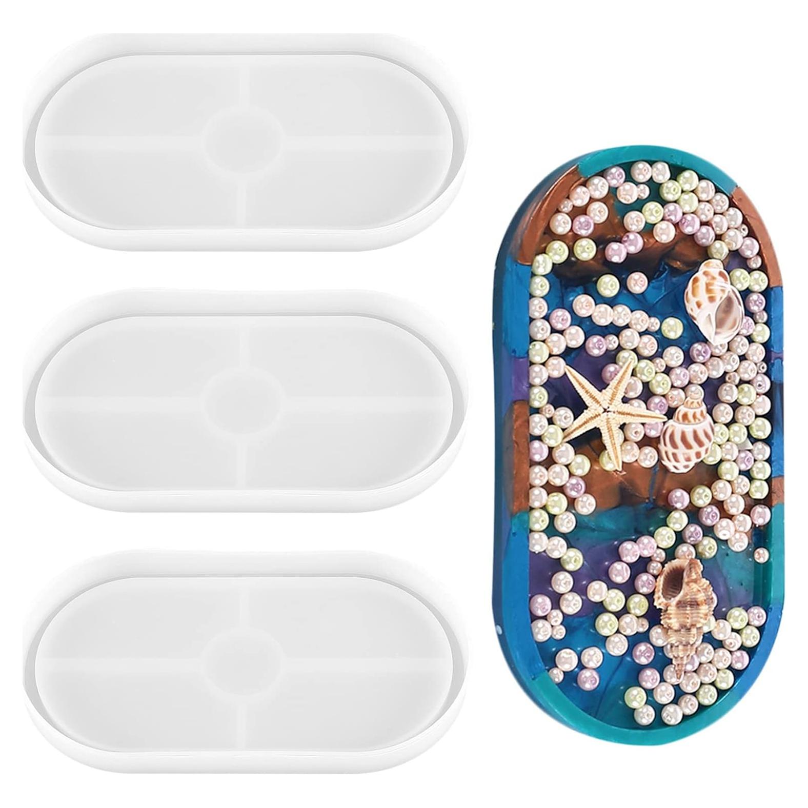 Molde de Silicona Ovalado Grande Thinslimer 3 Piezas DIY